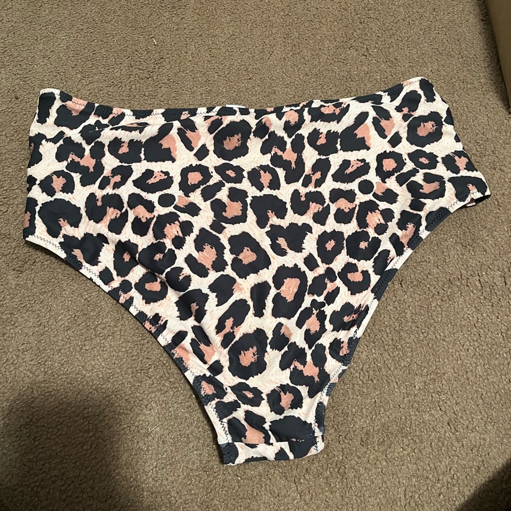 HighWaisted Leopard Bikini Bottoms - Picture 2 of 2